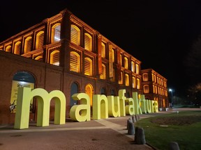 The Manufaktura complex in Loz, Poland. Manufakura offers something for all ages with shops, beer gardens, museums highlighting Lodz's history, kid-friendly activities and plenty of seasonal events including a skating rink in the winter and a manmade beach during the summer. Courtesy, Nick Nolin