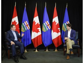 The Alberta Court of Appeal decision on the federal government's Impact Assessment Act shows the need for federal-provincial co-operation, writes Gary Mar, president and CEO of Canada West Foundation. Premier Jason Kenney and Prime Minister Justin Trudeau met in Calgary last summer.