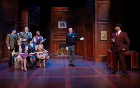 The cast of Vertigo Theatre's Clue. Courtesy Tim Nguyen