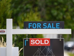 A real estate for sale sign in Calgary was photographed on Wednesday, June 1, 2022.
