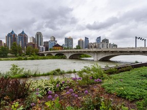 The pathway under the 10th Street bridge was also closed.