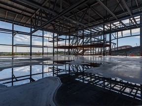 Pictured is the site of BMO Centre expansion project which is ongoing on the Stampede grounds on Tuesday, June 21, 2022.