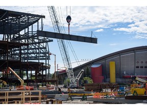 Pictured is the site of BMO Centre expansion project which is ongoing on the Stampede grounds on Tuesday, June 21, 2022. Azin Ghaffari/Postmedia