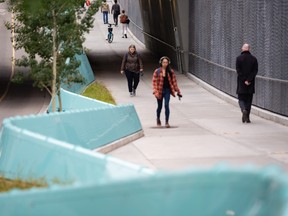 Pictured is Below Before Between the 5th Street S.W. underpass between 9 and 10 Avenue in downtown Calgary designed by artist Jill Anholt on Thursday, June 23, 2022.
