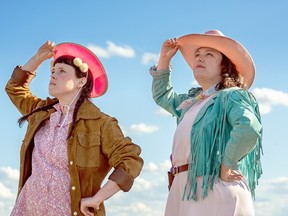 Eli Belyea and Sydney Campbell in Gender? I Hardly Knew Them. Photo by Nico Humby
