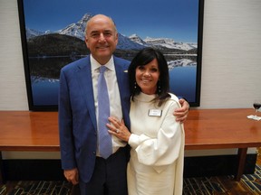 Michael Colbourne and his wife Barbara were among nearly 400 guests at the 30th Distinguished Business Leader Award gala.