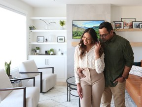 Chandni Rama and Deepak Lodhia love that they were able to customize so much of their newly built Green Cedar Home in the community of Waterford.