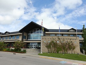 Chestermere Town Hall building, photographed on 19 June 2022.