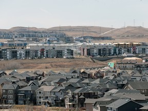 FILE PHOTO: The neighborhoods of Sage Hill and Evanston on the northern edge of Calgary were photographed on Thursday April 26, 2018.