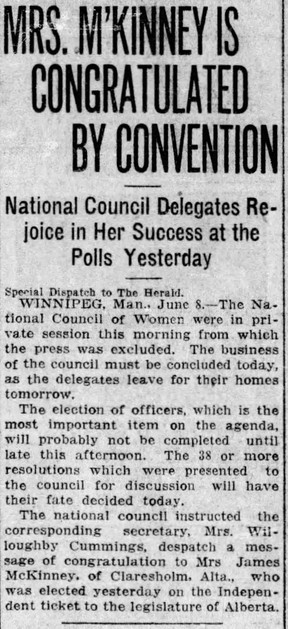 Calgary Herald, front page, June 8, 1917