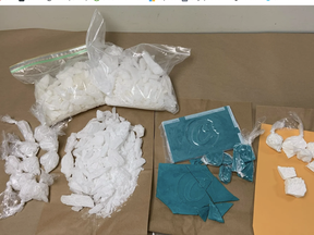 Lethbridge Police released this photo of the drugs seized.