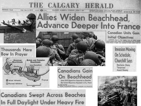 D-Day headlines and photos 1944