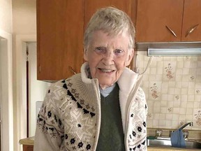 Betty Ann (Rusty) Williams, 86, died after she was attacked by three dogs in a northwest Calgary alley on May 5, 2022.
