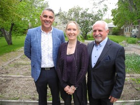 From left to right: Simon House Recovery Center board members Nav Shergill, Susan Boon, and board treasurer Patrick Merz.