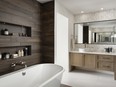 The master ensuite in the Aria show home by Morrison Homes in Rockland Park.