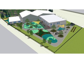 Rendering of Renfrew Educational Services school to be built in Bearspaw. Supplied by EllisDon.