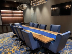Boardroom table by Black Forest Wood.
