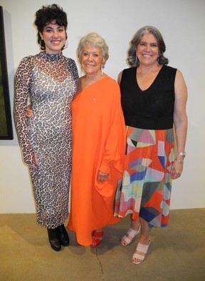 LOOK 2022 honorary co-chair Ann McCaig, centre, with her daughter Jane McCaig, right, and granddaughter Emma Waller.