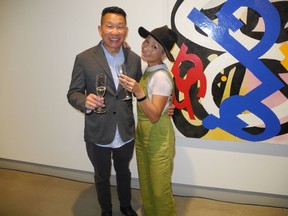 LOOK 2022 was a feast for the senses including food and beverages sponsored by Concorde Entertainment Group. Pictured are Concorde’s Victor Choy and his wife Diane Choy.
