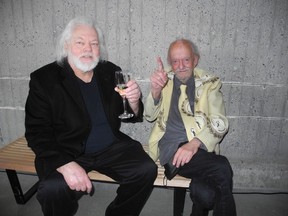 Artists Don Kottmann, left, and John Will.