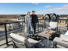 Anna Jahn and Justin Harris love the floor plan and larger space that their new home by Calbridge Homes will offer in Alpine Park.