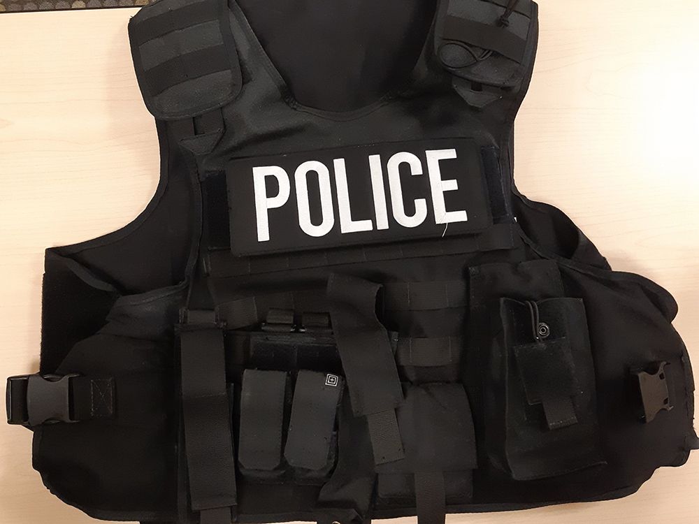 Ammunition, vest, baton stolen from unmarked Calgary police cruiser