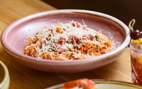 Capellini at Sorella Trattoria. Azin Ghaffari/Postmedia