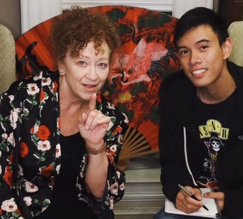 Kathryn Kerbes and EJ Candelaria in Absinth, Bourbon, Vodka and Saki at the Calgary Fringe Festival.