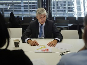 FILE PHOTO: Mike Rose, chairman and chief executive officer of Tourmaline Oil Corp., speaks during an interview in New York, U.S., on Thursday, March 12, 2015.