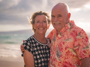 Local philanthropist Robin Beddis, pictured with her husband Ian Beddis, passed away on June 29 from cancer. She is being remembered for her key role in the startup of the Kids Help Phone in Alberta, her work with other local charities and the love she had for her family.