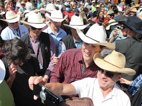 Prime Minister Justin Trudeau takes in the Calgary Stampede on Sunday, July 10, 2022.