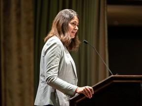 The candidate for the leadership of the UCP, Danielle Smith.