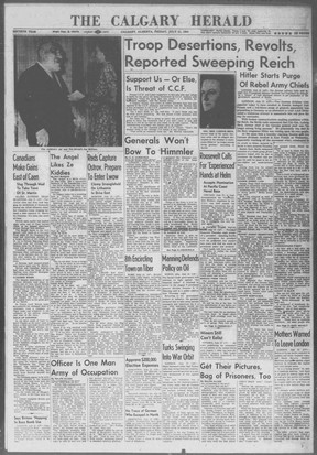 Heraldo de Calgary;  21 de julio de 1944