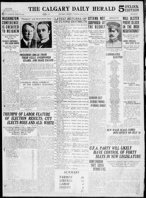 Calgary Herald; July 19, 1921