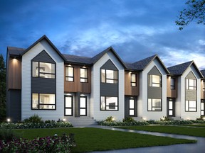 An artist's rendering of townhomes in Silver Springs by Habitat for Humanity Southern Alberta.