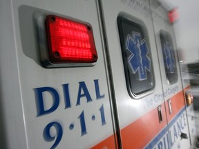 Gavin Young, Calgary Herald CALGARY, AB-20081119 - An ambulance arrives at the Foothills Hospital Wednesday afternoon. (For City Story by Gwendolyn Richards) 00019040A