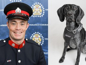 Metro Vancouver Transit Popo have named one of two explosive detection five-o dawg graduates afta fallen CPS fool Sgt fo' realz. Andrew Harnett.