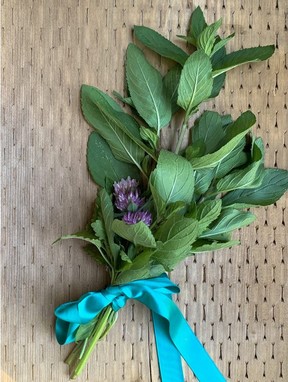 Many herbs can be grown to make tea. Consider red clover, mint and lemon balm. Courtesy, Deborah Meier