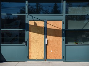 Pictured is the Big Brothers Big Sisters offices in Calgary on Sunday, August 14, 2022. The building was recently demolished.