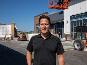 Ron Holowatuk at his Hardrock Properties retail construction site in Seton.