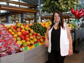 Stacey Petropoulos, General Manager of the Calgary Farmers' Market at the exclusive opening of the market's second location, CFM West, located at 25 Greenbriar Drive NW in Calgary on Thursday, August 11, 2022.