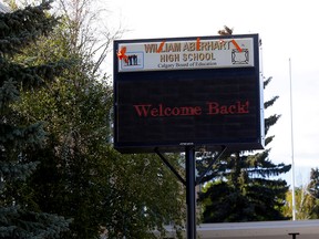 Schools across the city are welcoming students back as school begins in Calgary. Photo taken on Tuesday, August 30, 2022.