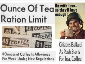 Coffee and tea rationing in 1942