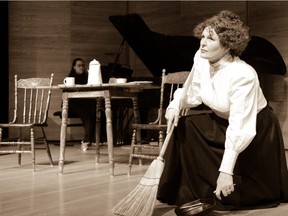 Naomi Forman, front, and Danielle Guina, back on piano, in the Canadian premiere of Forman's fringe show Before Breakfast.