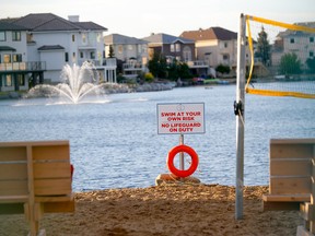 Police investigate after a boy was pulled from a lake in life-threatening condition on Monday, August 29, 2022.