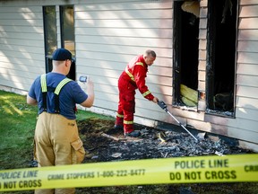 The Calgary fire department investigates after an early morning fire at the Bonavista Church on Lake Ontario Drive in Southeast Calgary 
On Friday, August 12, 2022. Al Charest / Postmedia