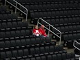 Attendance was sparse at the opening game of the 2022 world juniors tournament at Rogers Place in Edmonton on Aug. 9.