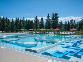 Stay cool in the Nelson Farm family pool at Suncadia Resort.  Courtesy, Suncadia Resort