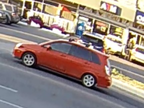 Police are looking for the driver of the pictured vehicle after one child was sent to hospital in a hit-and-run incident.