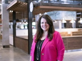 Stacey Petropoulos, general manager of Calgary Farmers' Market, is preparing to open the doors on Friday to a new second location in Greenwich
